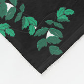 Pastellrosa Wilde Rose Fleecedecke (Ecke)