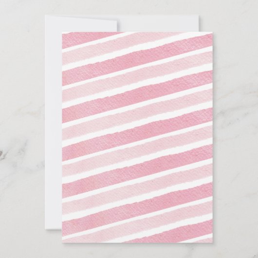 Pastellrosa Wir schreien Vier Eiscreme 4. Geburtst Einladung (Rückseite)