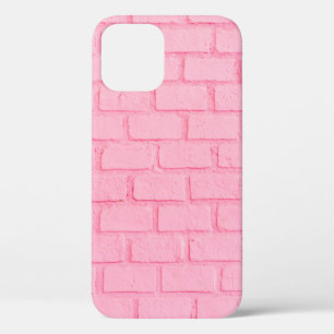 Pastellrosa Ziegel Hintergrund Wand Textur. rosa r Case-Mate iPhone Hülle