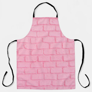 Pastellrosa Ziegel Hintergrund Wand Textur. rosa r Schürze