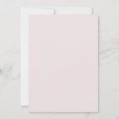 Pastellrosane Blätterhochzeit Einladung (Rückseite)