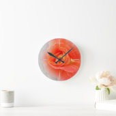Pastellrosaschatten Runde Wanduhr (Zuhause)