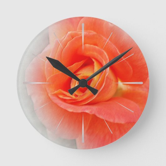 Pastellrosaschatten Runde Wanduhr (Vorderseite)