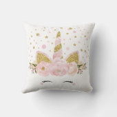 Pastellrosaunicorn-magisches Kissen (Rückseite)