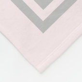 Pastellrosaunicorn-personalisierte mit Blumendecke Fleecedecke (Ecke)