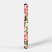 Pastellrosen Blumen-Patchwork-Muster iPhone Hülle (Rechte Seite)
