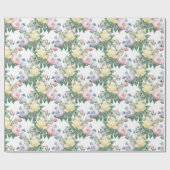 Pastellrosen-Geschenkpapier Geschenkpapier (Flach)
