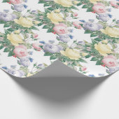 Pastellrosen-Geschenkpapier Geschenkpapier (Ecke)