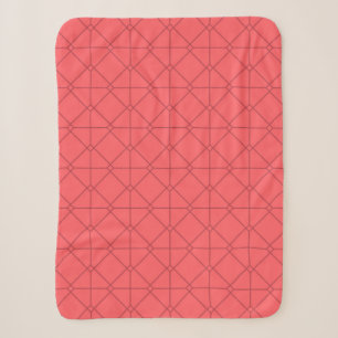 Pastellrot, cool, trendig, dekorativ sherpadecke
