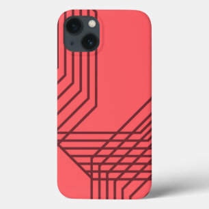 Pastellrot, einfach, modern, geometrisch Case-Mate iPhone hülle