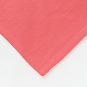 Pastellrot, einfach, modern, geometrisch fleecedecke (Ecke)