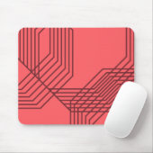 Pastellrot, einfach, modern, geometrisch mousepad (Mit Mouse)