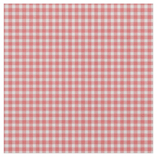 Pastellrot-weiß kariertes Muster Stoff (Nahaufnahme)
