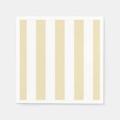 Pastellsand gelb und weiß gestreift serviette (Vorderseite)