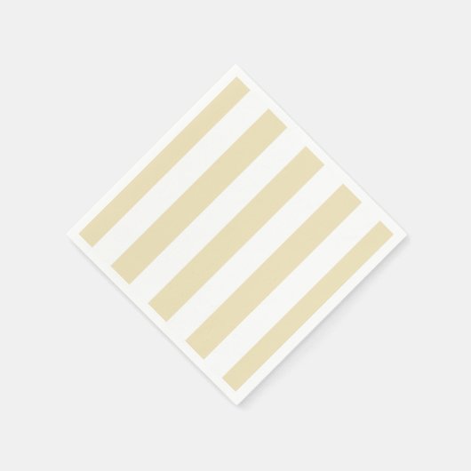 Pastellsand gelb und weiß gestreift serviette (Ecke)