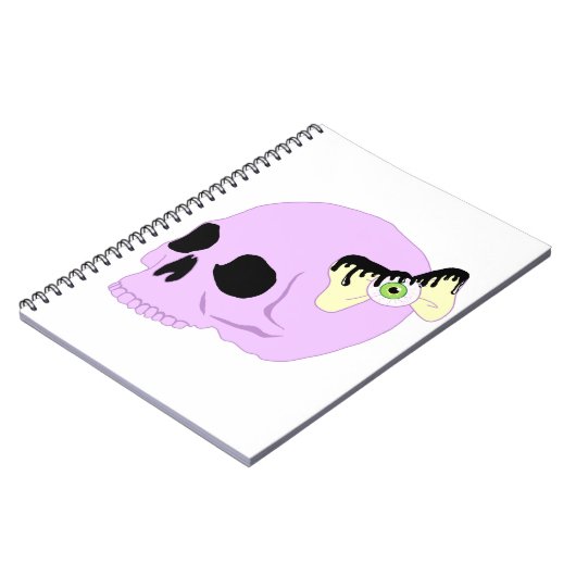 Pastellschädel Notizblock (Linke Seite)