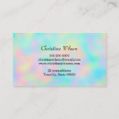 Pastellschere Visitenkarte (Rückseite)