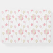 PASTELLSCHIRME AUS PINK & TAN BALLOONS & TEDDY BEA GÄSTEBUCH (Rückseite)