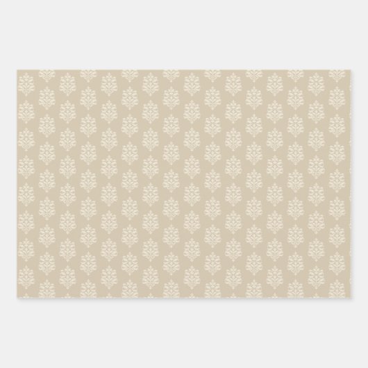 PASTELLSCHIRME AUS PINK & TAN TEDDY BEARS STARS GESCHENKPAPIER SET (Vorderseite 3)