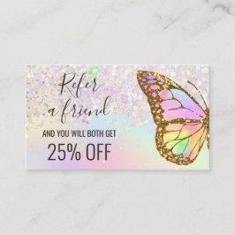 Pastellschmetterling eine Kundenkarte Visitenkarte