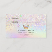 Pastellschmetterling eine Kundenkarte Visitenkarte (Rückseite)