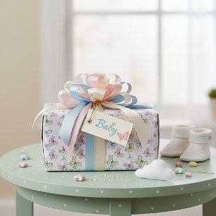 Pastellschmetterlinge Geschenkpapier