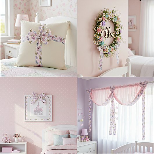 Pastellschmetterlinge Satinband