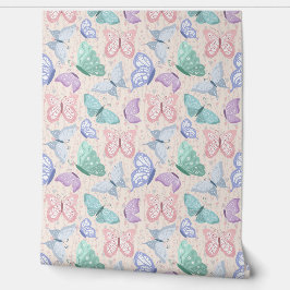 Pastellschmetterlinge Tapete