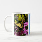 Pastellschmetterlings-Segen-Tasse - hellblaues Q2 Kaffeetasse (Links)