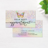 Pastellschmetterlingskarte Imitate Glitzer Termink (Schreibtisch)