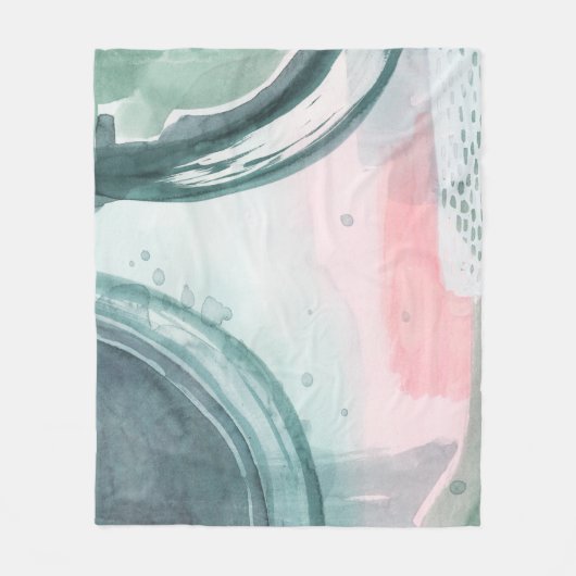 Pastellschreiber - Aquarell Fleecedecke (Vorderseite)