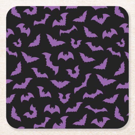 Pastellschwanz, lila Schwarz Rechteckiger Pappuntersetzer (Vorderseite)