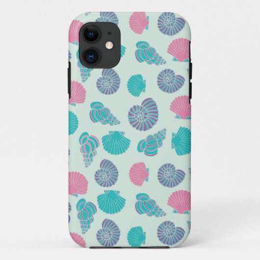 Pastellseashell-Muster 1 Case-Mate iPhone Hülle (Rückseite)