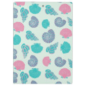 Pastellseashell-Muster 1 Klemmbrett (Rückseite)