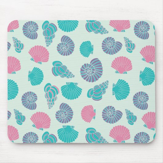 Pastellseashell-Muster 1 Mousepad (Vorne)