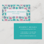 Pastellseashell-Muster 1 Visitenkarte (Vorne/Hinten)