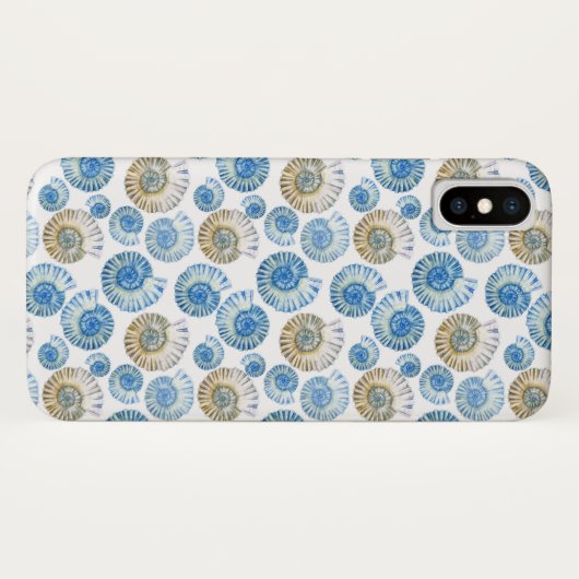 Pastellseashell-Muster 2 Case-Mate iPhone Hülle (Rückseite (Horizontal))