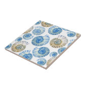 Pastellseashell-Muster 2 Fliese (Seite)