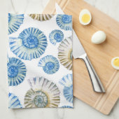Pastellseashell-Muster 2 Küchentuch (Viertel Falte)