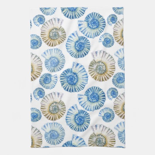 Pastellseashell-Muster 2 Küchentuch (Vertikal)