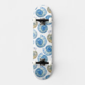 Pastellseashell-Muster 2 Skateboard (Vorderseite)