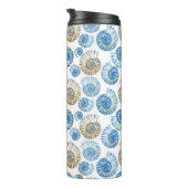 Pastellseashell-Muster 2 Thermosbecher (Nach rechts gedreht)