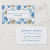 Pastellseashell-Muster Visitenkarte (Vorne/Hinten)