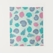 Pastellseashell-Muster Wandteppich (Vorderseite)