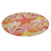 Pastellseegeschöpf-Muster Schneidebrett (Ecke)