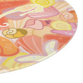 Pastellseegeschöpf-Muster Schneidebrett (Ecke)