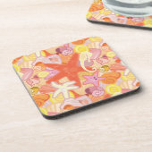 Pastellseegeschöpf-Muster Untersetzer (Linke Seite)