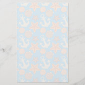 Pastellseemuster Briefpapier (Vorderseite)