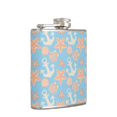 Pastellseemuster Flachmann (Rechts)