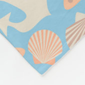 Pastellseemuster Fleecedecke (Ecke)